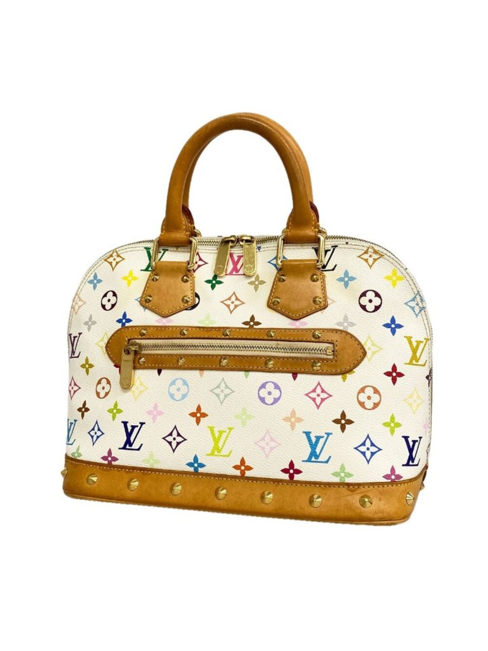 Louis Vuitton Handbag Monogram Multicolor Alma Blanc